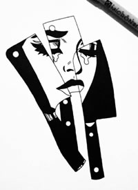 黑白纹身手稿-9张girltattoo的黑白纹身手稿图片