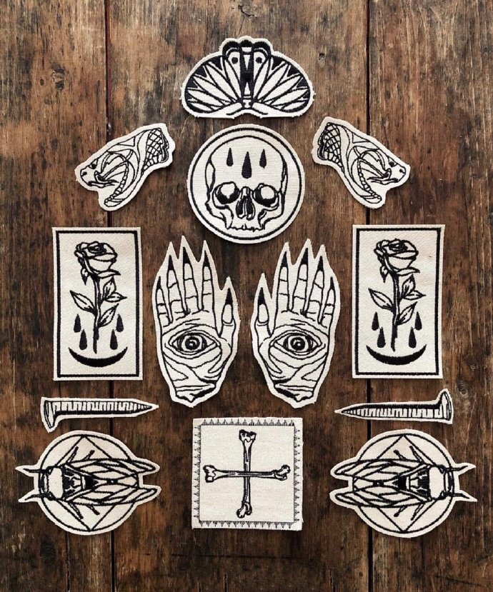 版画手稿-18张关于版画布贴的创意手稿图片