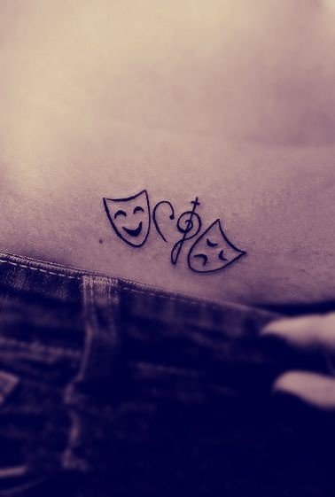 面具风格纹身-永远都充满神秘感的假面纹身图案