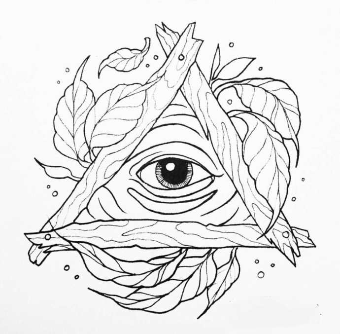 newschool纹身手稿图案-9张好看的newschool风格图片