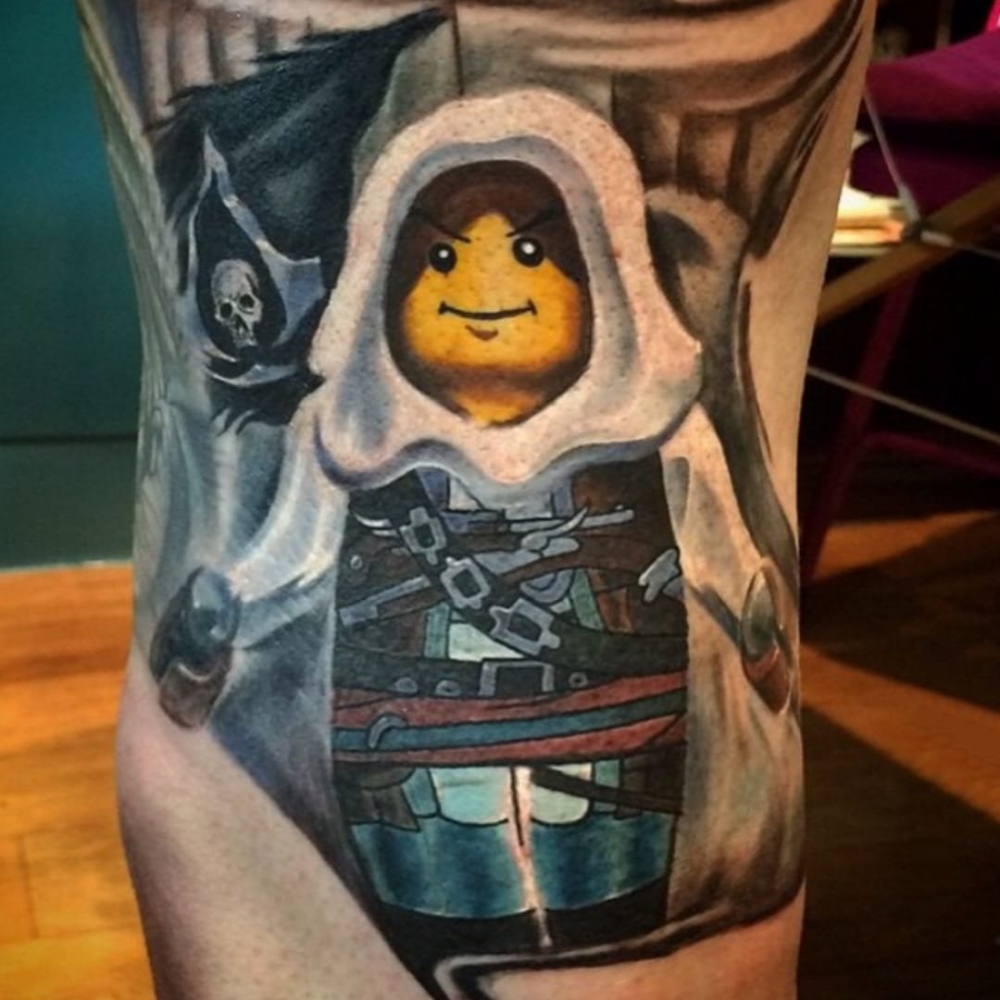 人物纹身图案-10张刺客信条人物纹身图案