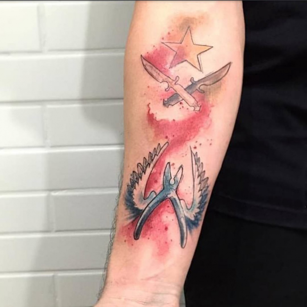 经典纹身图案-经典反恐精英纹身图案