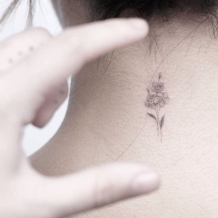 小清新纹身图案-黑灰素描点刺技巧描绘的创意文艺小清新小图案纹身图案