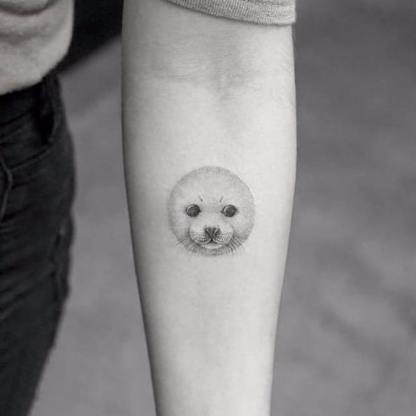 小清新纹身图案-黑灰素描点刺技巧描绘的创意文艺小清新小图案纹身图案