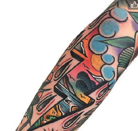 old school风格的纹身图案-纹的干净利落的纹身图片