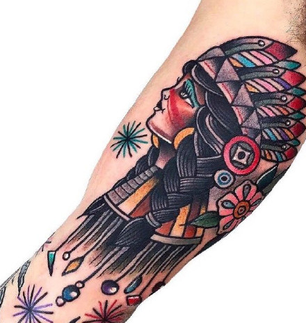 old school风格的纹身图案-纹的干净利落的纹身图片