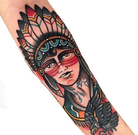 old school风格的纹身图案-纹的干净利落的纹身图片