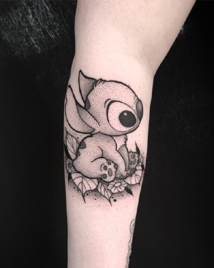 点刺纹身图案-可爱的卡通系列点刺纹身图片