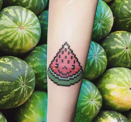 像素纹身图案-还记得小时候玩的电玩吗小图案纹身图片