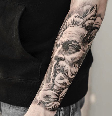 手臂纹身图案-国外大神手臂纹身作品图片