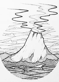 风景纹身手稿图案-18张不同风景的纹身手稿图片