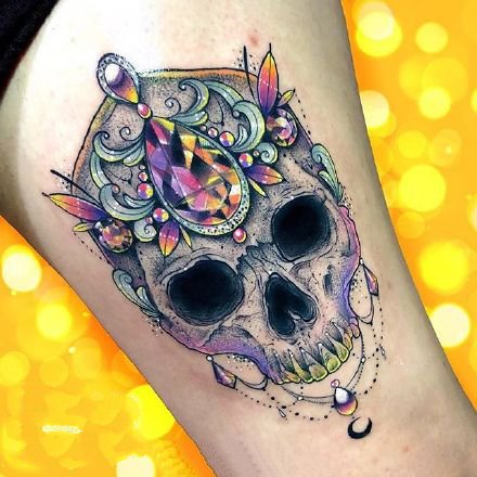 newschool纹身图案-闪闪亮的彩色newschool纹身图片