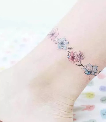 手环脚环纹身图案-各种不同环形纹身图片