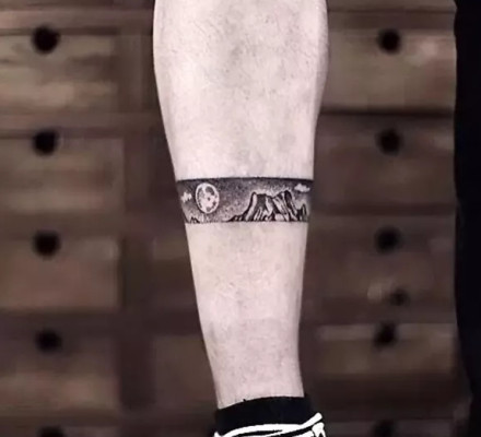 手环脚环纹身图案-各种不同环形纹身图片