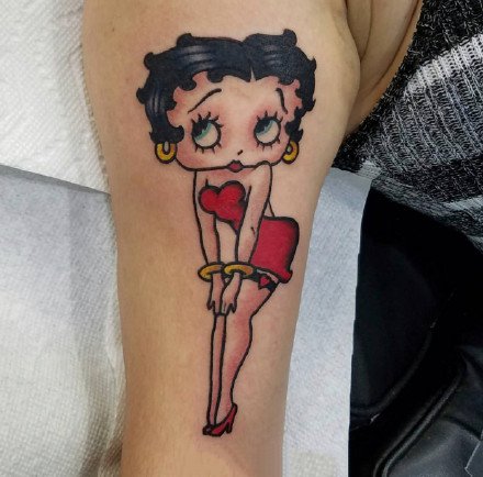 贝蒂beety纹身图案-可爱的贝蒂beety ​纹身图片