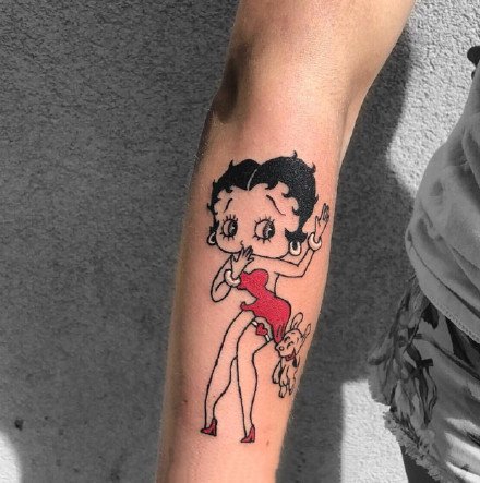 贝蒂beety纹身图案-可爱的贝蒂beety ​纹身图片