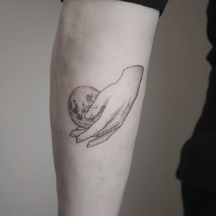 黑灰纹身图案-可爱又精致的黑灰小纹身图片