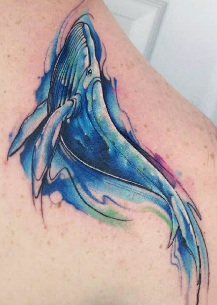 水彩风纹身图案-原创创意水彩风格的纹身图片