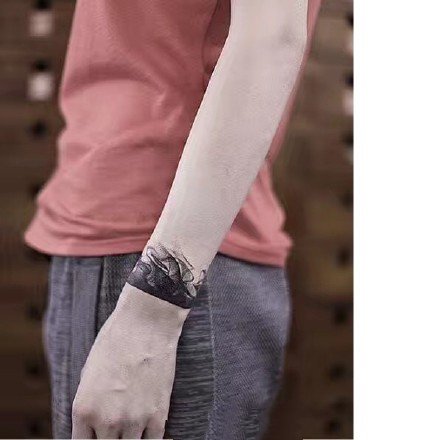 水墨线条纹身图案-充满中国元素的水墨图片