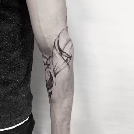 水墨线条纹身图案-充满中国元素的水墨图片