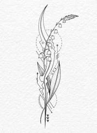 动物人物点刺手稿图案-不同的人物动物点刺纹身图片