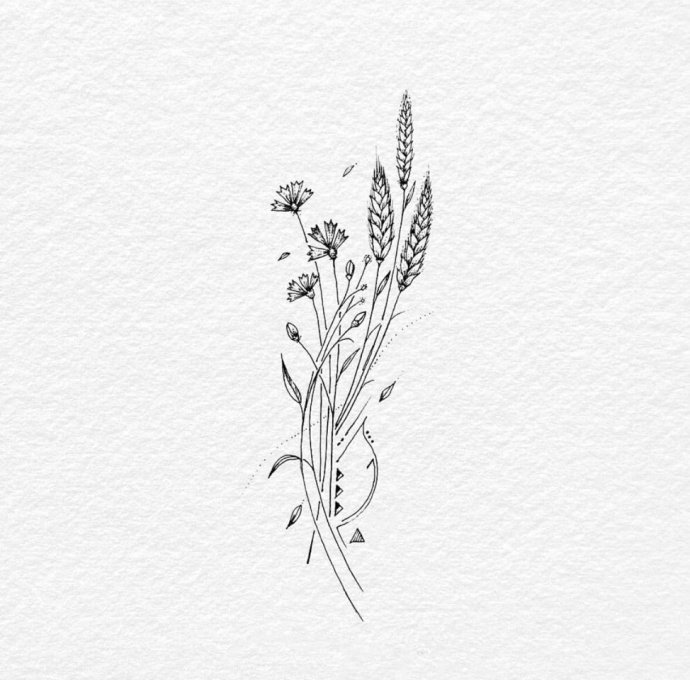 动物人物点刺手稿图案-不同的人物动物点刺纹身图片