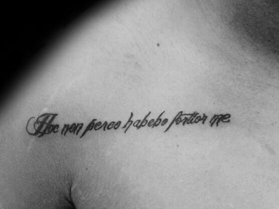 异域风格的拉丁文纹身图案-拉丁文纹身图片