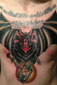 蝙蝠纹身图案_11张动物蝙蝠的纹身图案作品图片