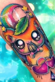 newschool纹身图案-闪闪亮的彩色newschool纹身图片