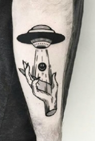 素描纹身图案-好看的黑灰创意素描小图案纹身图片