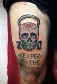 健身的纹身   创意十足的健身纹身图案缩略频道推荐图