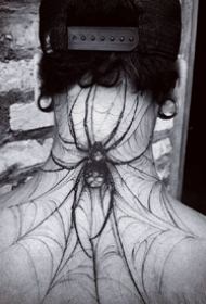 大蜘蛛纹身_一组9张漂亮的蜘蛛纹身图案作品图片