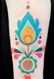 剪纸一样的纹身图案-有民族特色的纹身图片