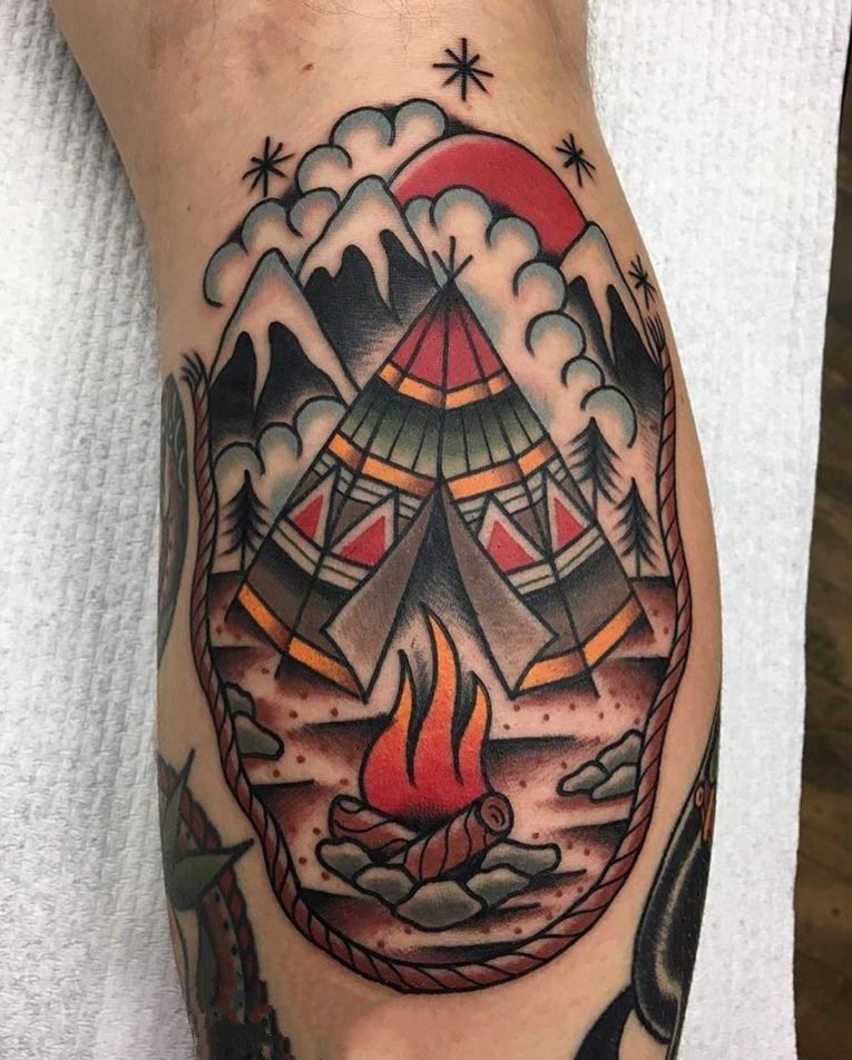 风景纹身图案-创意独特的唯美大自然风景纹身图案