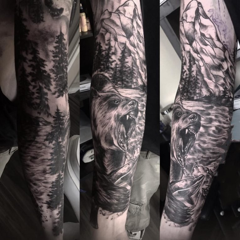 风景纹身图案-创意独特的唯美大自然风景纹身图案