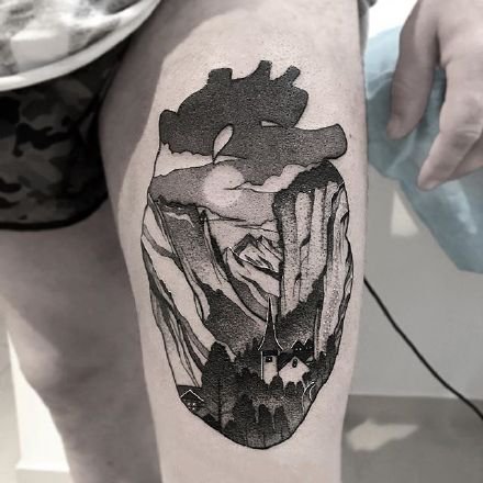 暗黑系纹身图案-风格暗黑系列的纹身图片