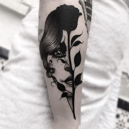 暗黑系纹身图案-风格暗黑系列的纹身图片