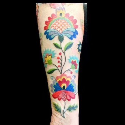 剪纸一样的纹身图案-有民族特色的纹身图片