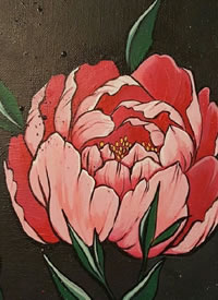 传统花卉纹身手稿-9张鲜艳的传统花卉手稿