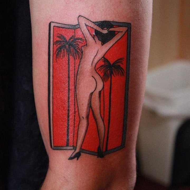 传统纹身图案-10张身体各个部位彩绘纹身人物和动物纹身图案的传统纹身图案