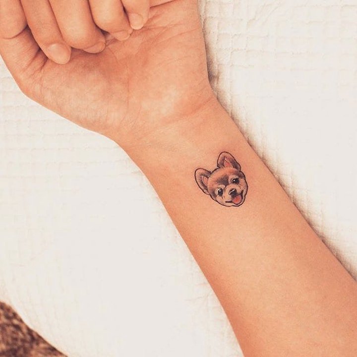 动物纹身图案-10张身体各个部位彩绘纹身或黑白纹身风格的动物纹身图案