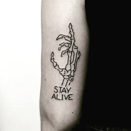 黑白素图纹身图案-9张创意黑白素图纹身图片