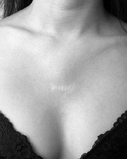 白色纹身图案-9张小清新的白色的纹身图片