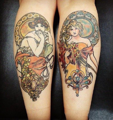 女人系列纹身图案-9张艺术价值很高的女人纹身图片
