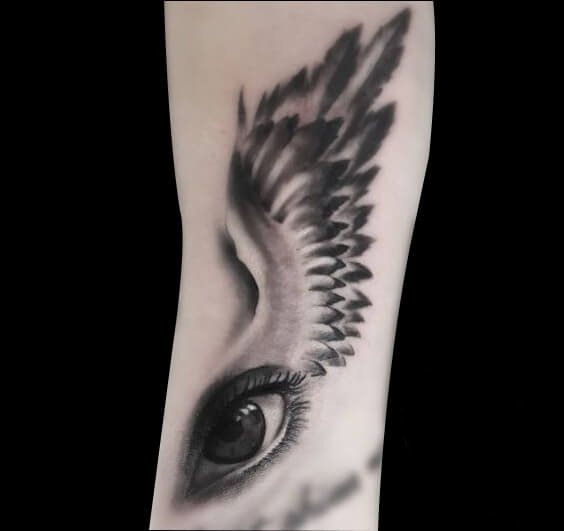 翅膀系列纹身图案-65张关于翅膀系列的纹身图片