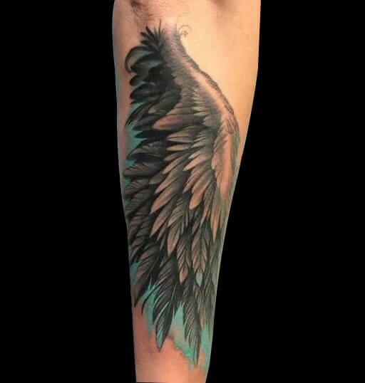翅膀系列纹身图案-65张关于翅膀系列的纹身图片