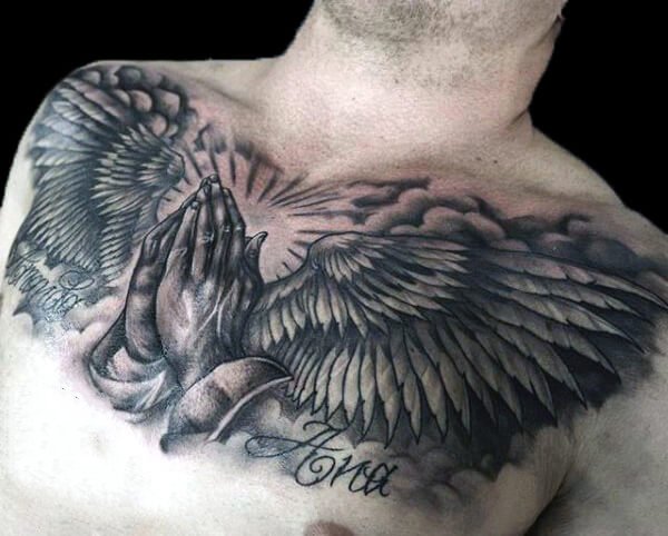 翅膀系列纹身图案-65张关于翅膀系列的纹身图片