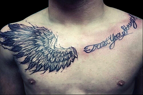 翅膀系列纹身图案-65张关于翅膀系列的纹身图片