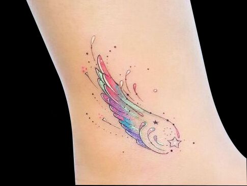 翅膀系列纹身图案-65张关于翅膀系列的纹身图片