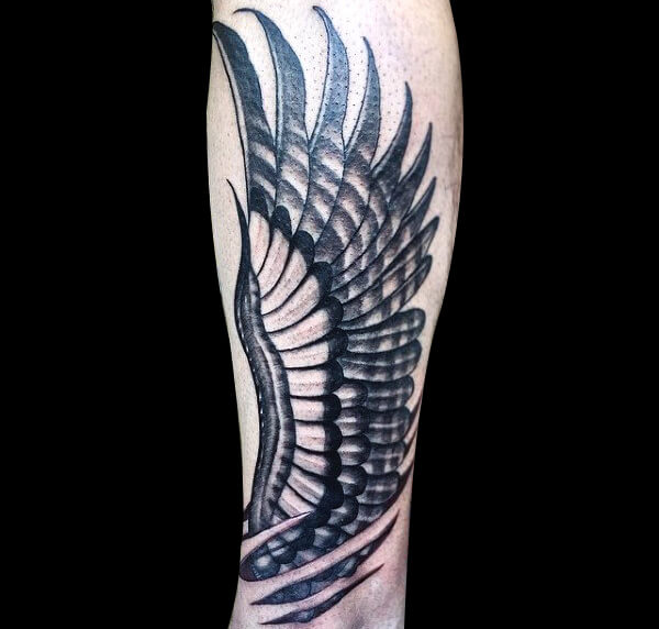 翅膀系列纹身图案-65张关于翅膀系列的纹身图片